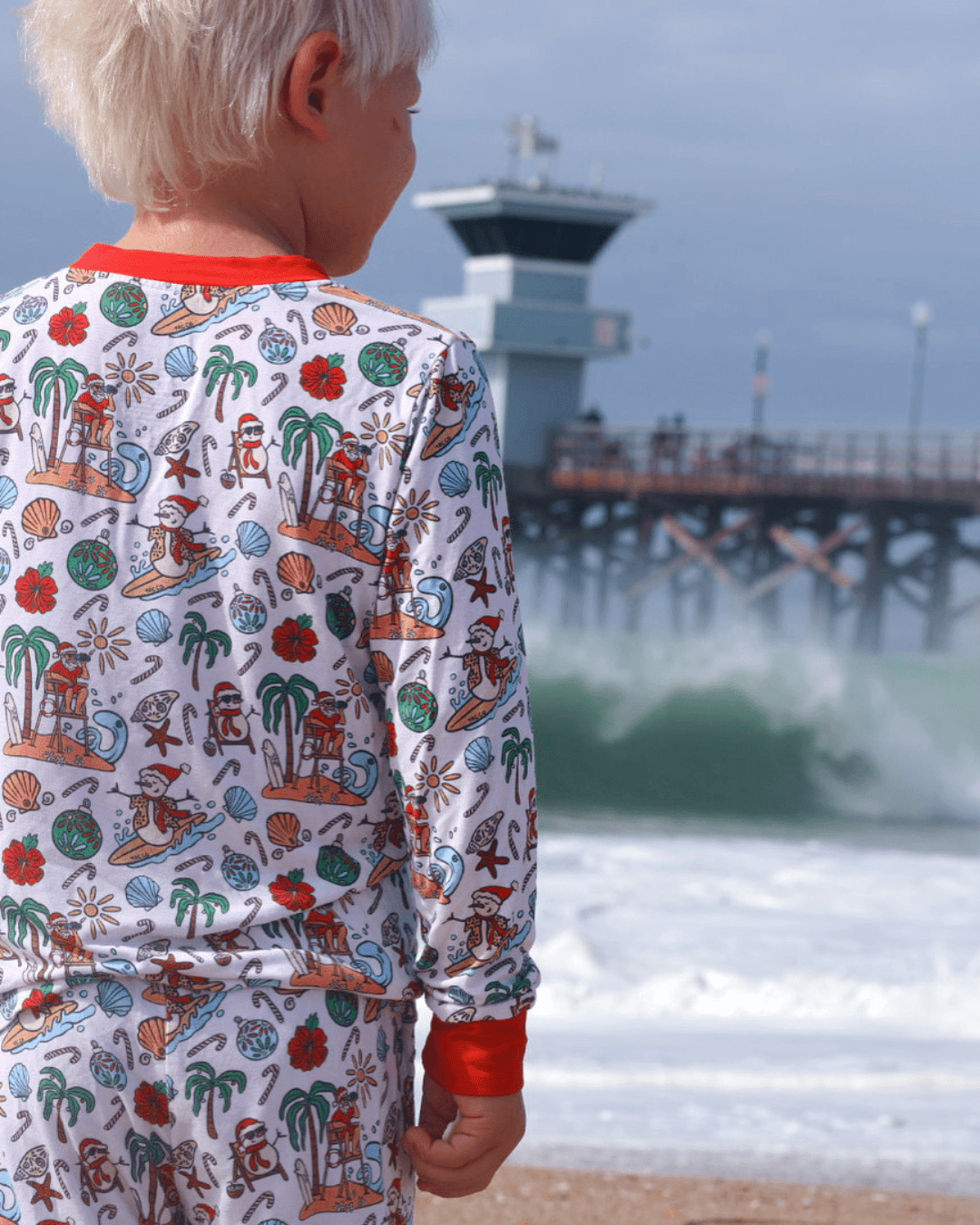 Jolly Waves Bamboo PJ Two Piece Jogger Youth - Tuck & Char Co.