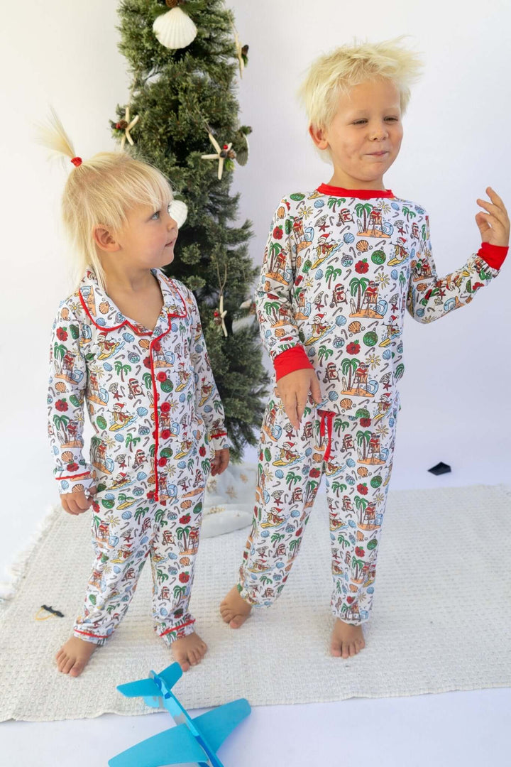 Jolly Waves Bamboo PJ Two Piece Jogger Youth - Tuck & Char Co.