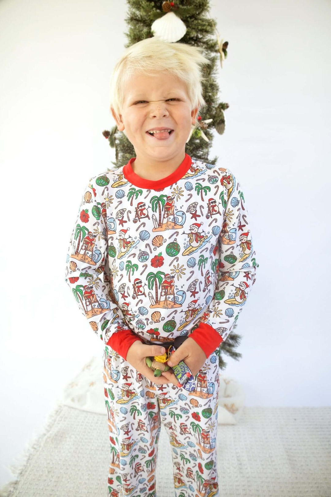 Jolly Waves Bamboo PJ Two Piece Jogger Youth - Tuck & Char Co.