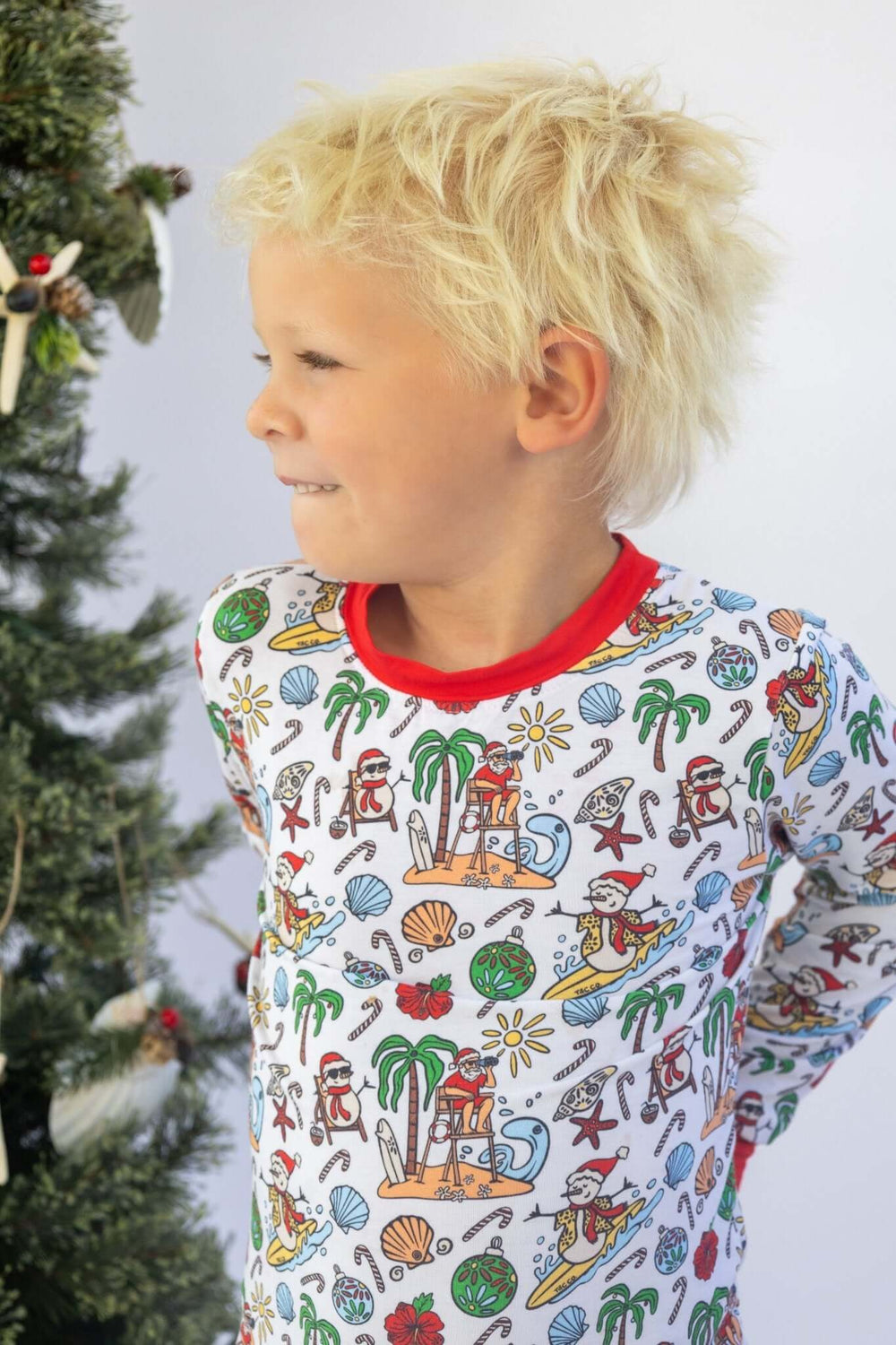 Jolly Waves Bamboo PJ Two Piece Jogger Youth - Tuck & Char Co.
