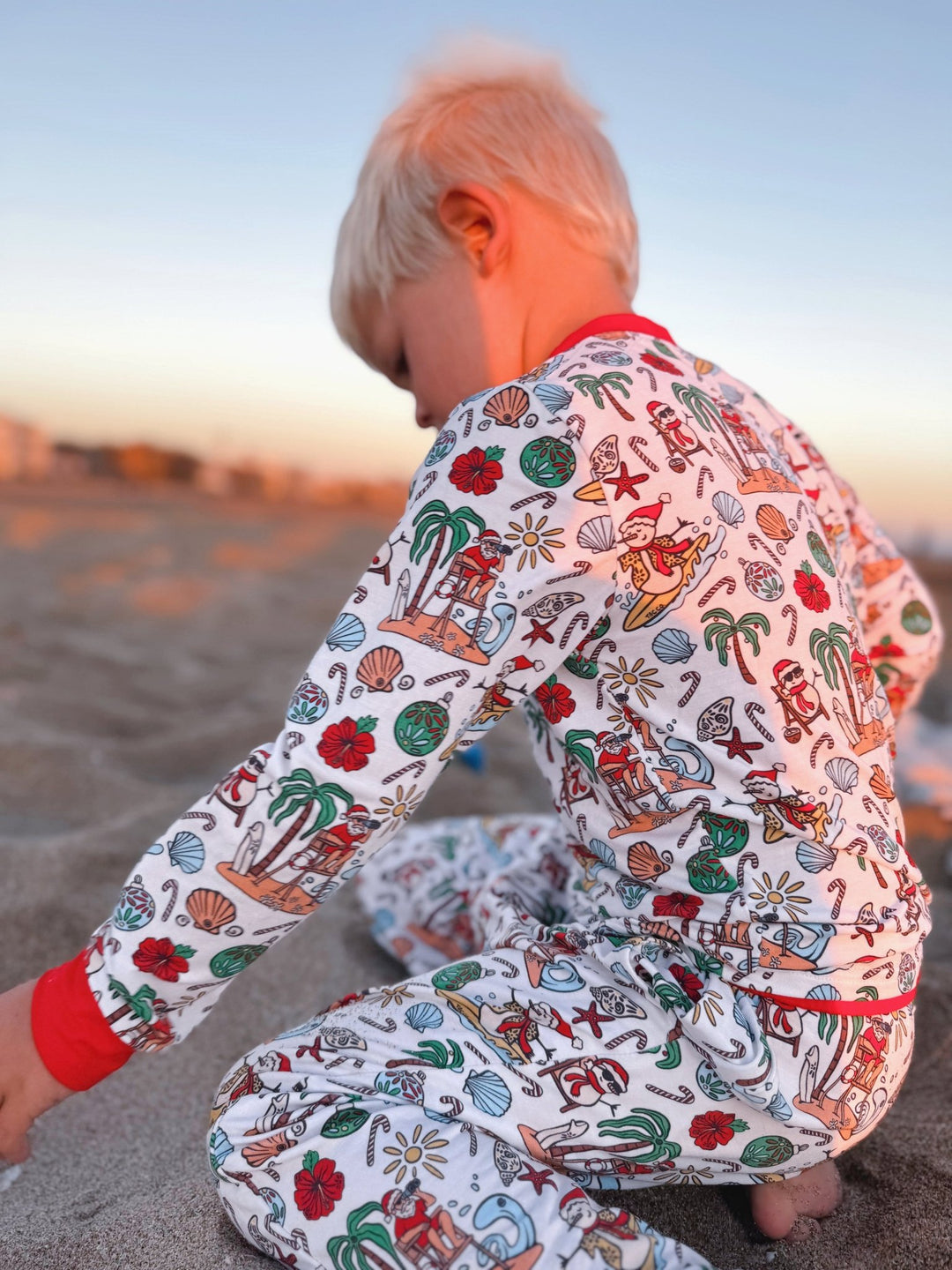 Jolly Waves Bamboo PJ Two Piece Jogger Youth - Tuck & Char Co.
