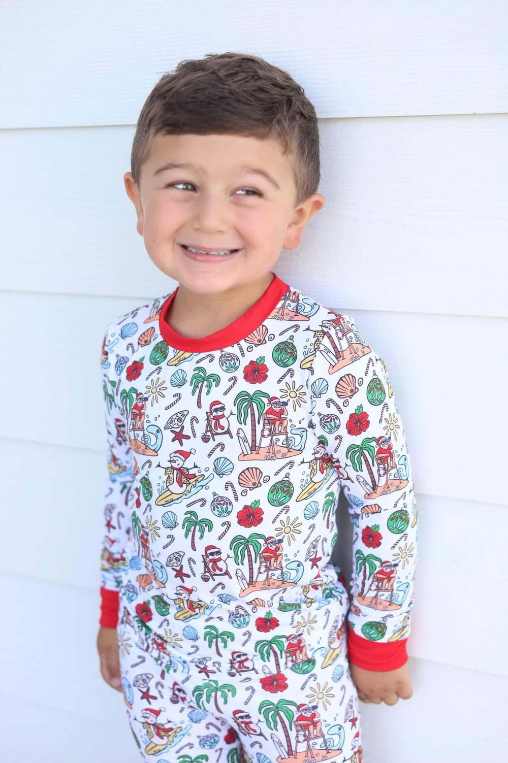 Jolly Waves Bamboo Toddler Two - Piece Pajama Set - Tuck & Char Co.