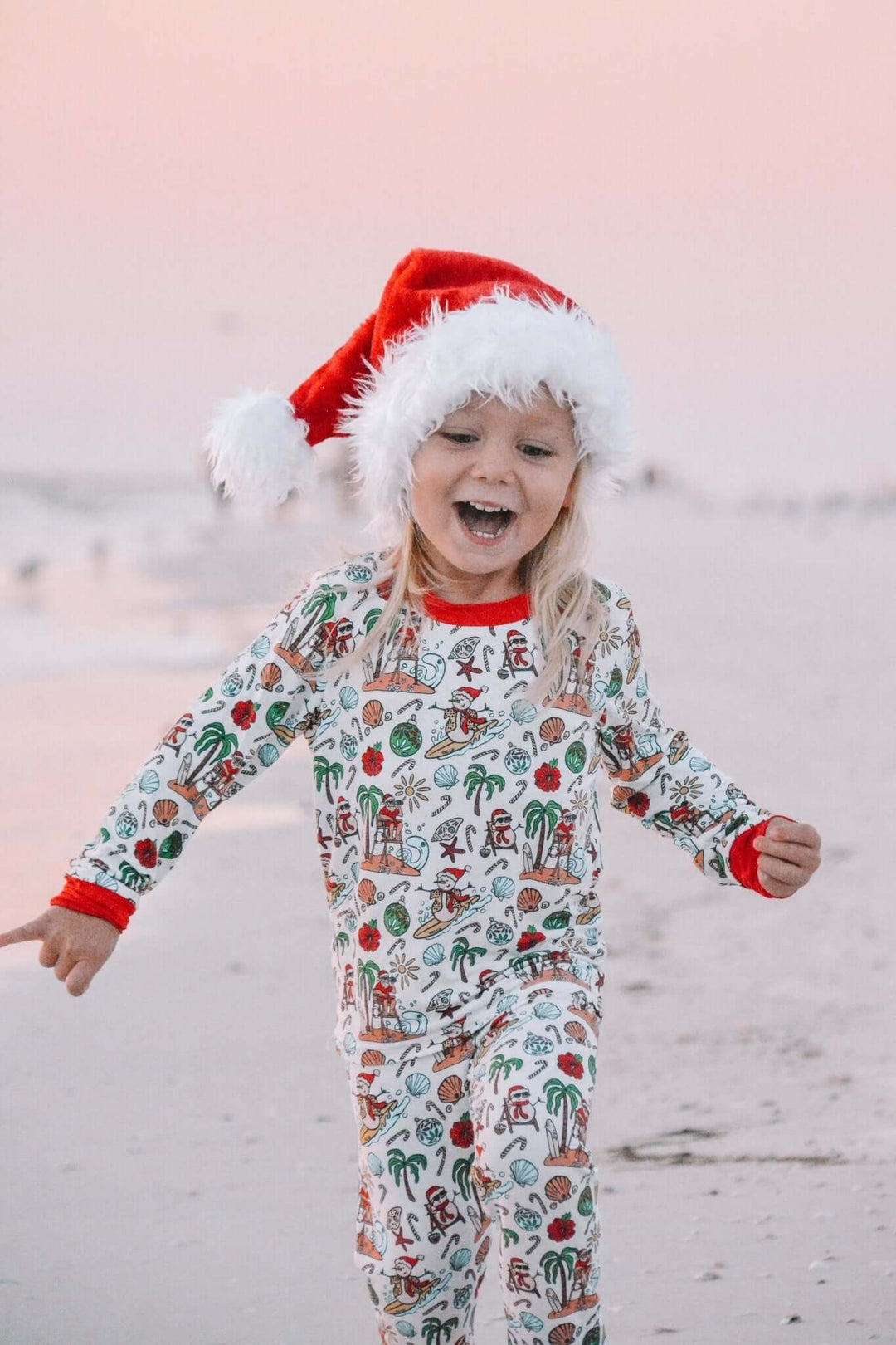 Jolly Waves Bamboo Toddler Two - Piece Pajama Set - Tuck & Char Co.