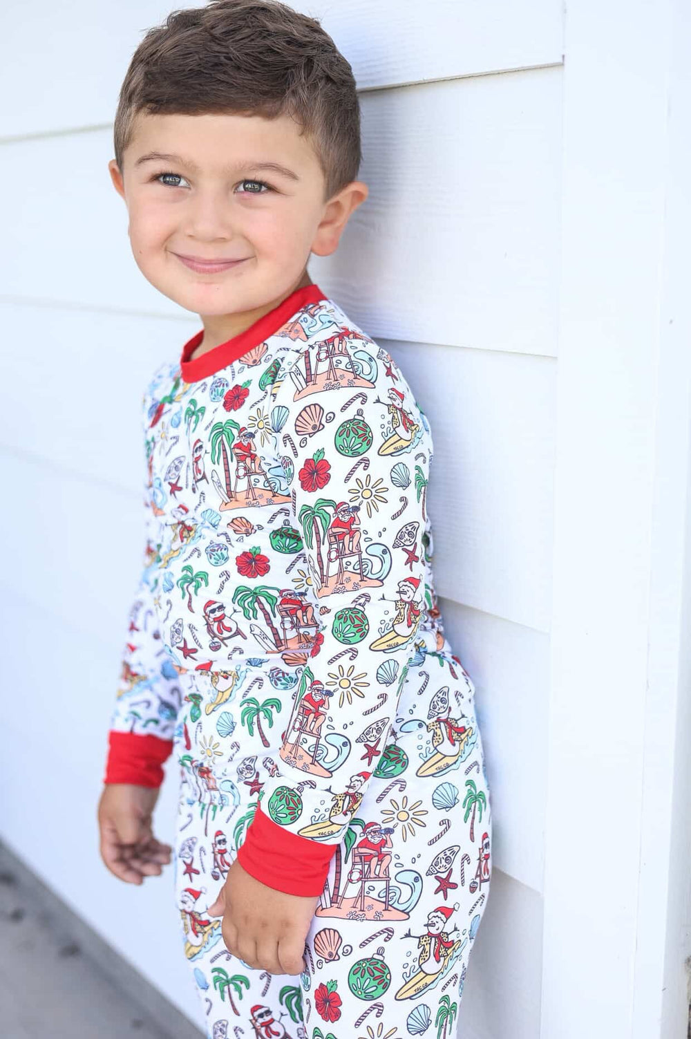 Jolly Waves Bamboo Toddler Two - Piece Pajama Set - Tuck & Char Co.