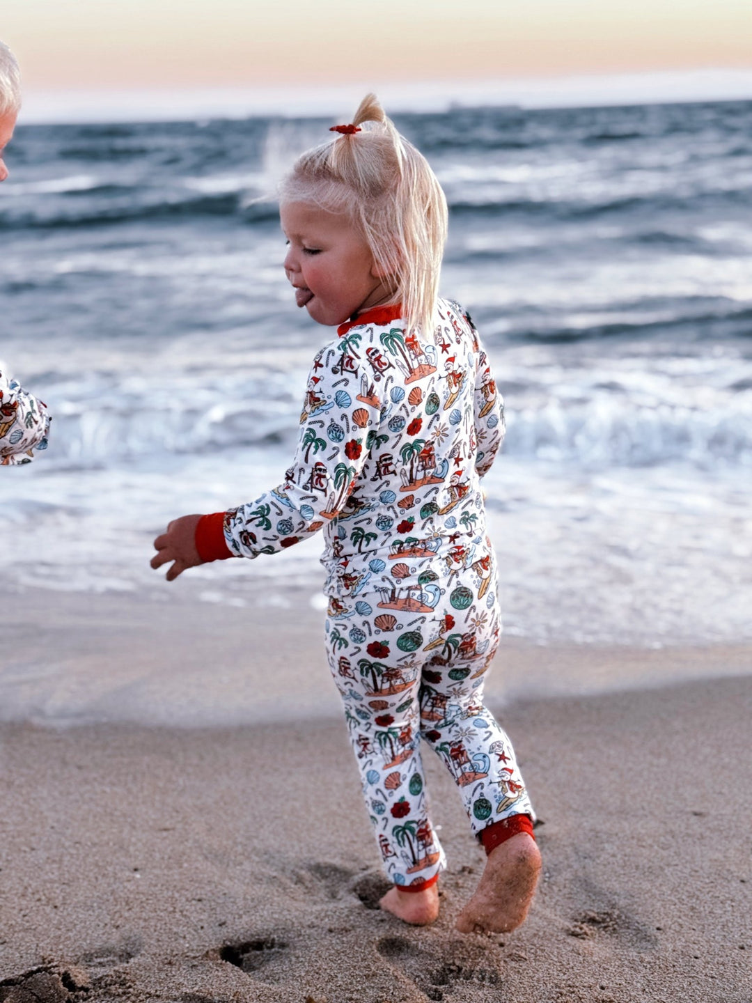 Jolly Waves Bamboo Toddler Two - Piece Pajama Set - Tuck & Char Co.
