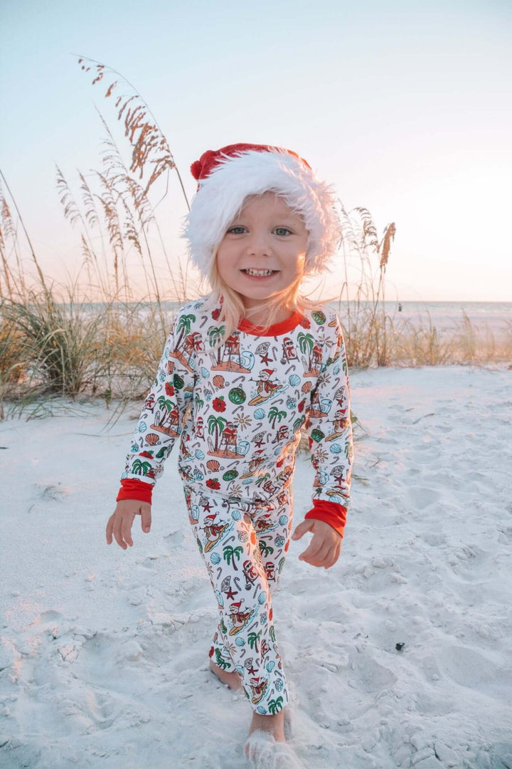 Jolly Waves Bamboo Toddler Two - Piece Pajama Set - Tuck & Char Co.