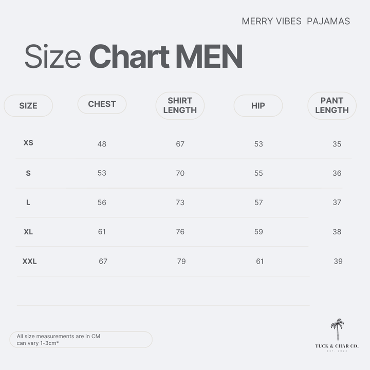 Merry Vibes Bamboo Mens Pajama Set - Tuck & Char Co.
