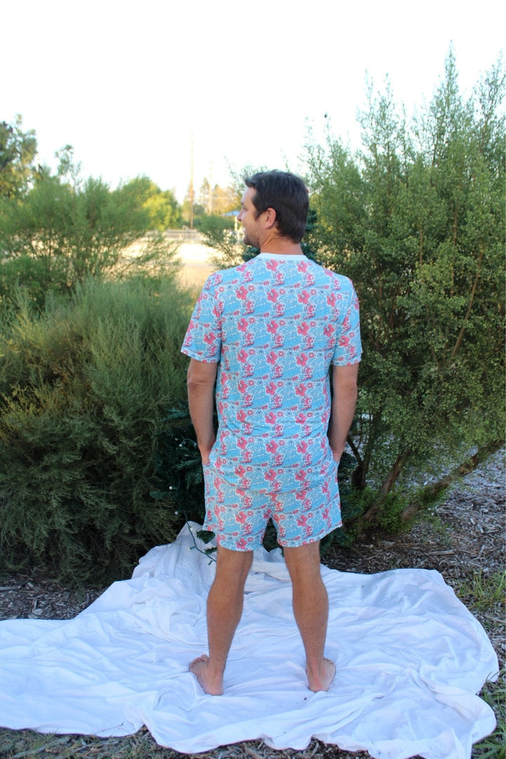 Merry Vibes Bamboo Mens Pajama Set - Tuck & Char Co.
