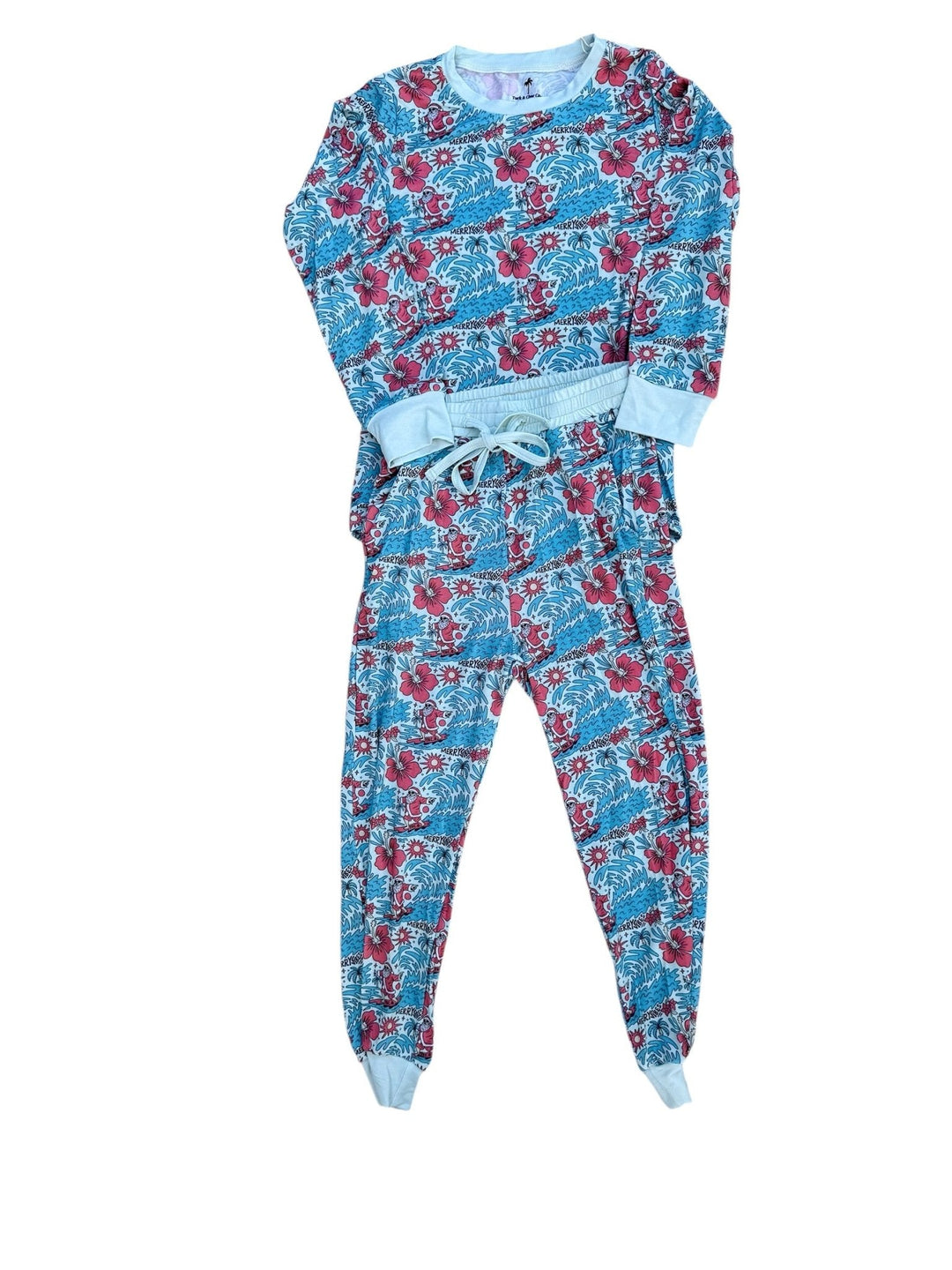 Merry Vibes Bamboo PJ Two Piece Jogger Youth - Tuck & Char Co.