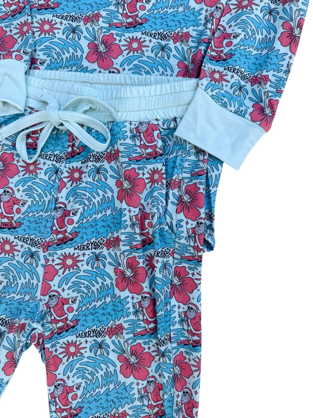 Merry Vibes Bamboo PJ Two Piece Jogger Youth - Tuck & Char Co.
