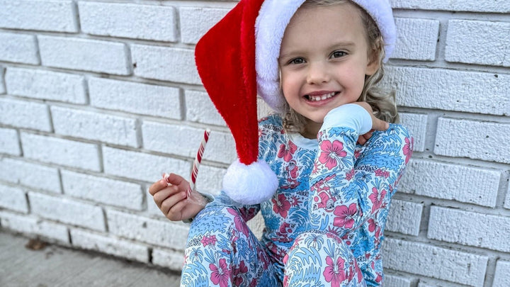Merry Vibes Bamboo Toddler Two - Piece Pajama Set - Tuck & Char Co.