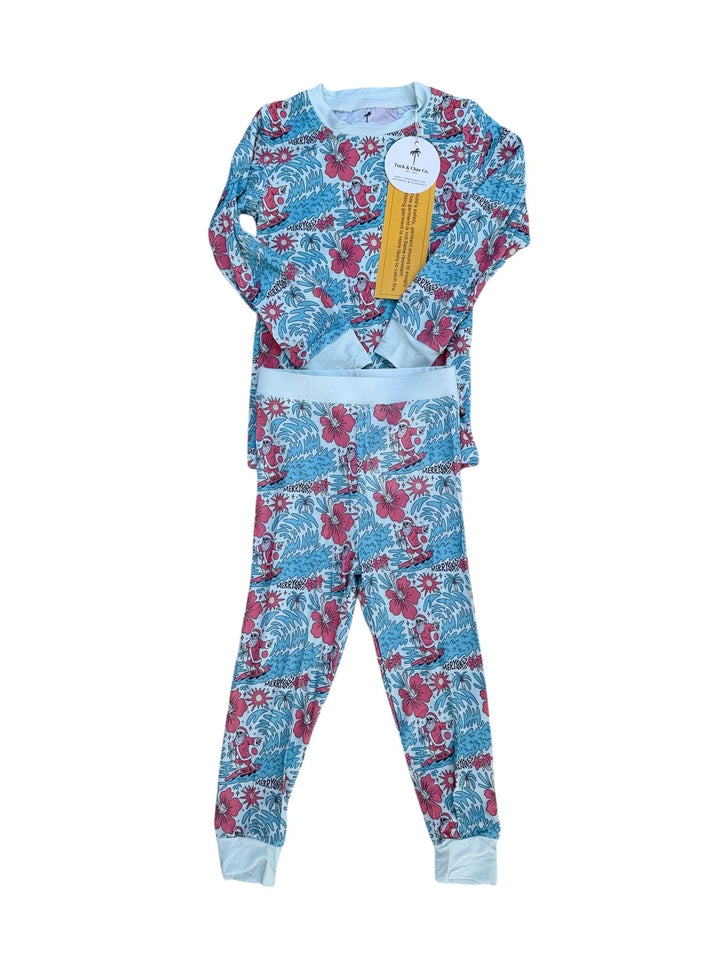 Merry Vibes Bamboo Toddler Two - Piece Pajama Set - Tuck & Char Co.