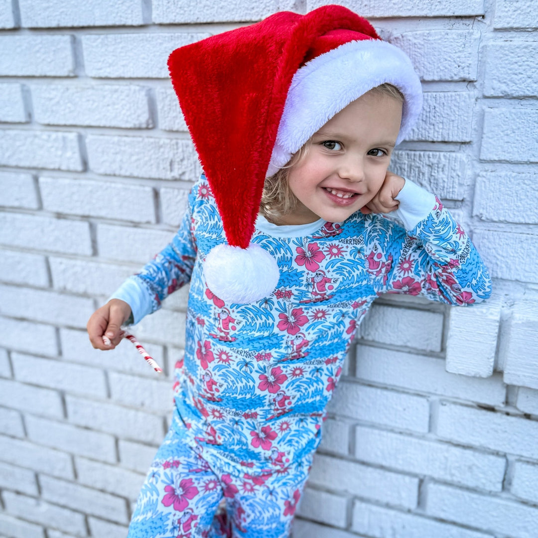 Merry Vibes Bamboo Toddler Two - Piece Pajama Set - Tuck & Char Co.