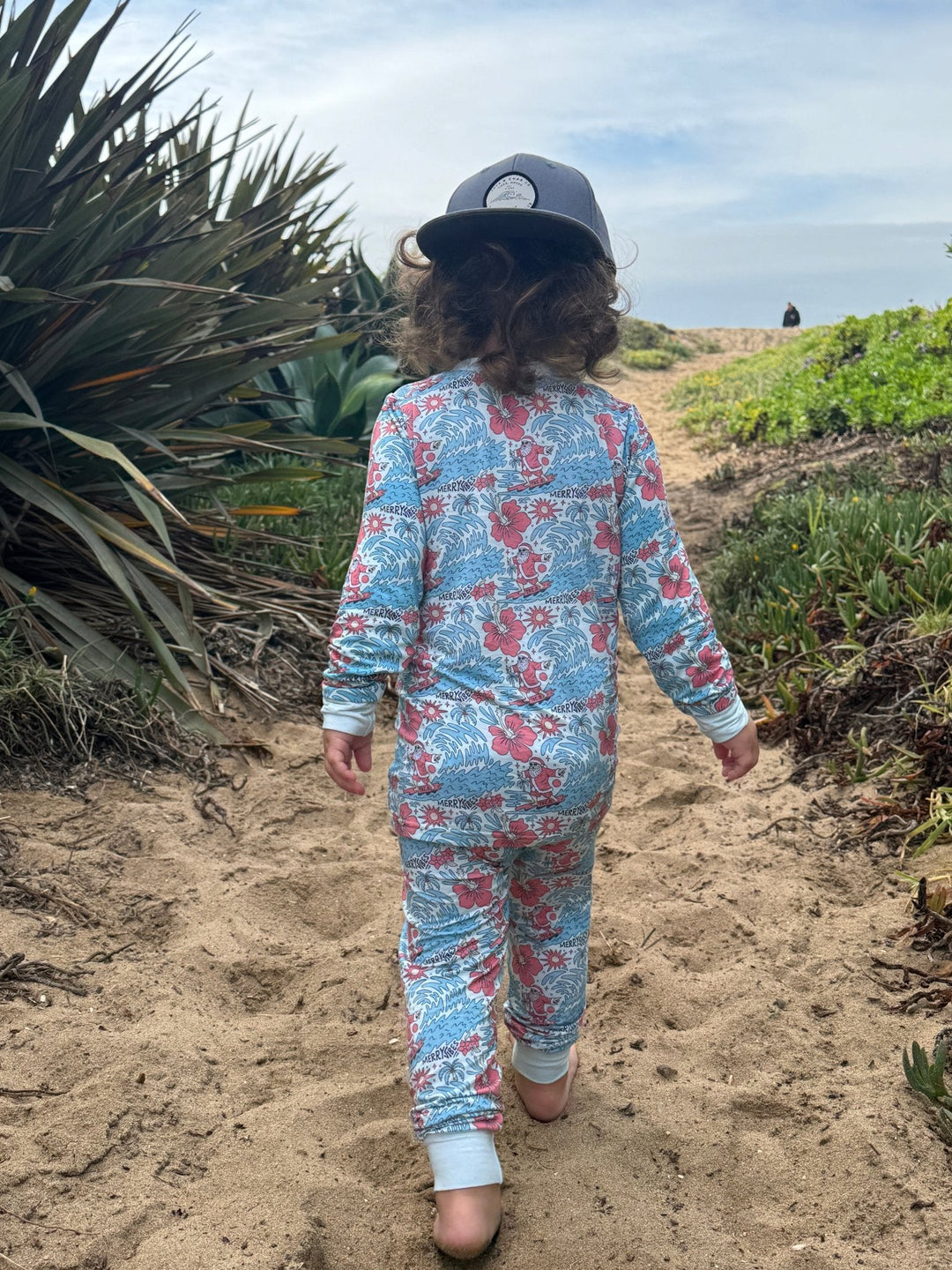 Merry Vibes Bamboo Toddler Two - Piece Pajama Set - Tuck & Char Co.