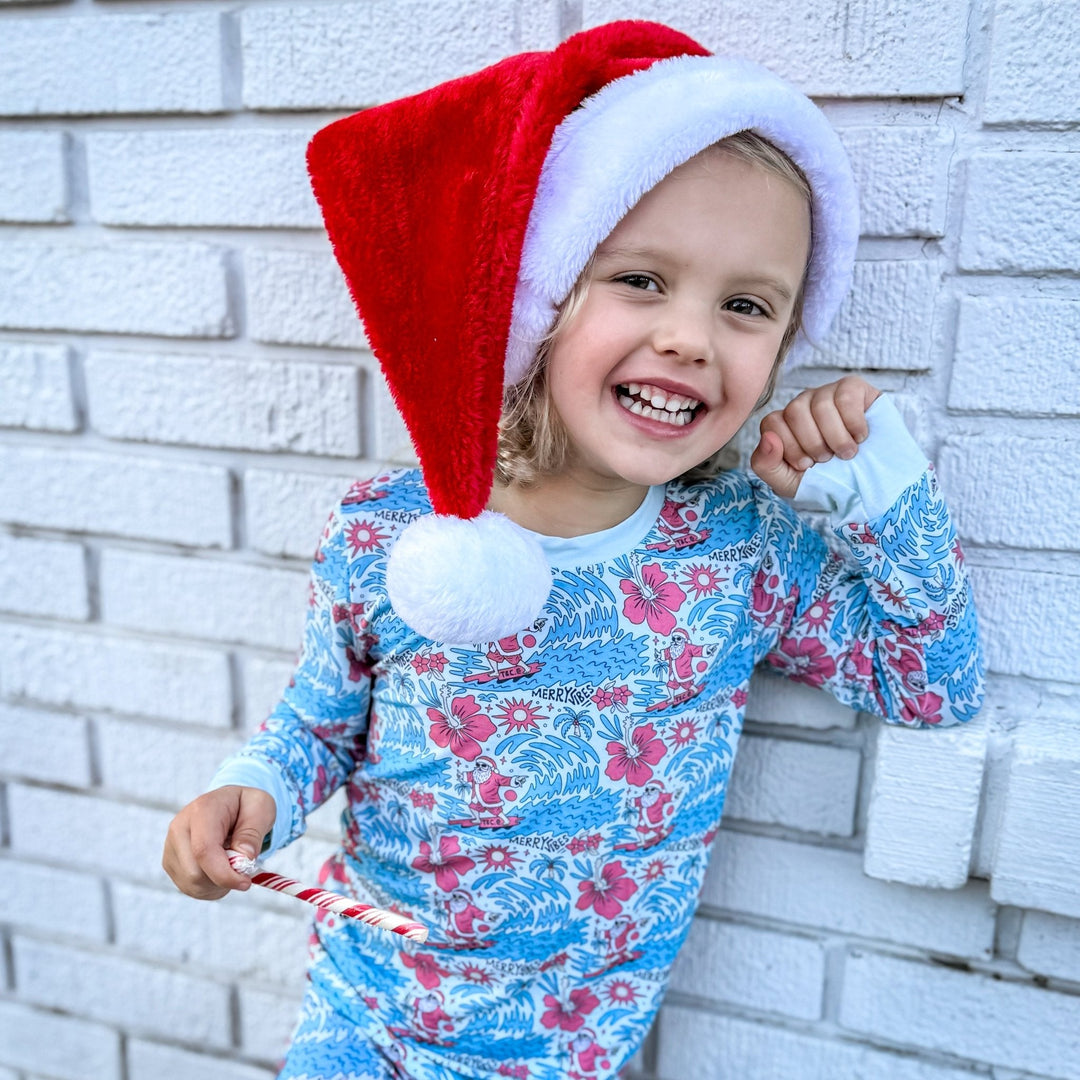 Merry Vibes Bamboo Toddler Two - Piece Pajama Set - Tuck & Char Co.