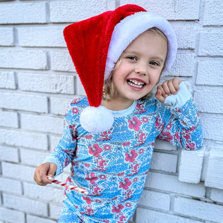 Merry Vibes Bamboo Toddler Two - Piece Pajama Set - Tuck & Char Co.