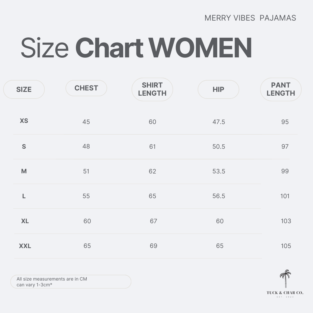 Merry Vibes Bamboo Women's Pajama Set - Tuck & Char Co.