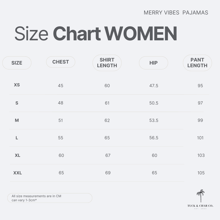Merry Vibes Bamboo Women's Pajama Set - Tuck & Char Co.