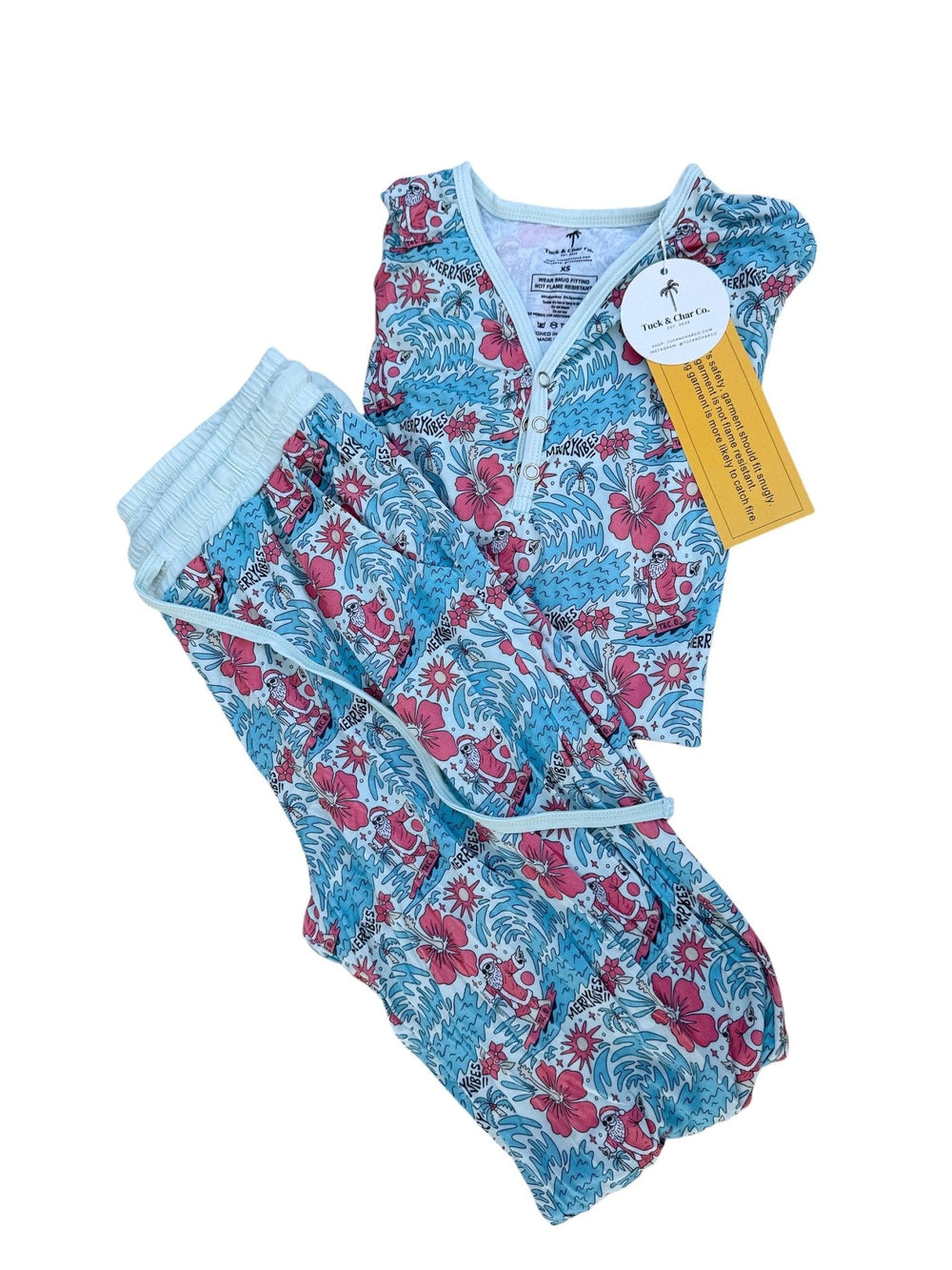 Merry Vibes Bamboo Women's Pajama Set - Tuck & Char Co.
