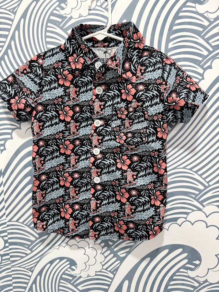 Merry Vibes Hawaiian Shirt Kids - Tuck & Char Co.