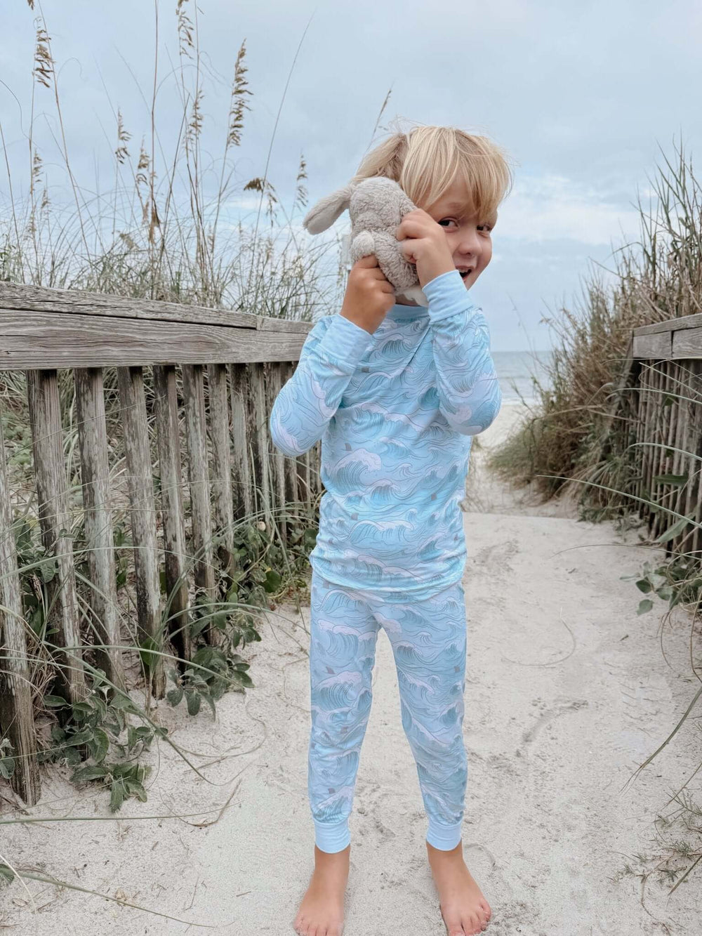Ocean Dreamers Bamboo Pajamas - Two Piece - Tuck & Char Co.