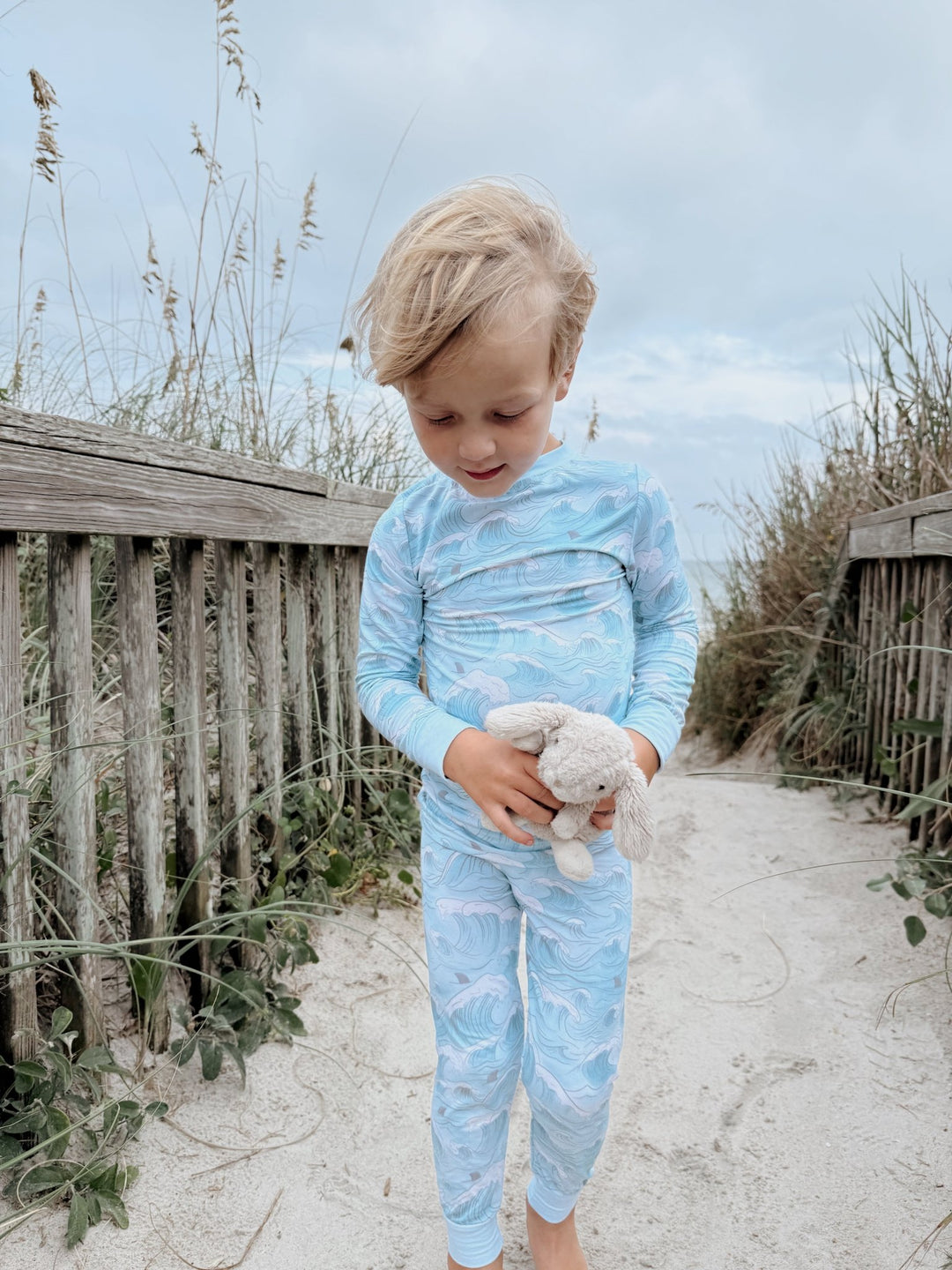 Ocean Dreamers Bamboo Pajamas - Two Piece - Tuck & Char Co.