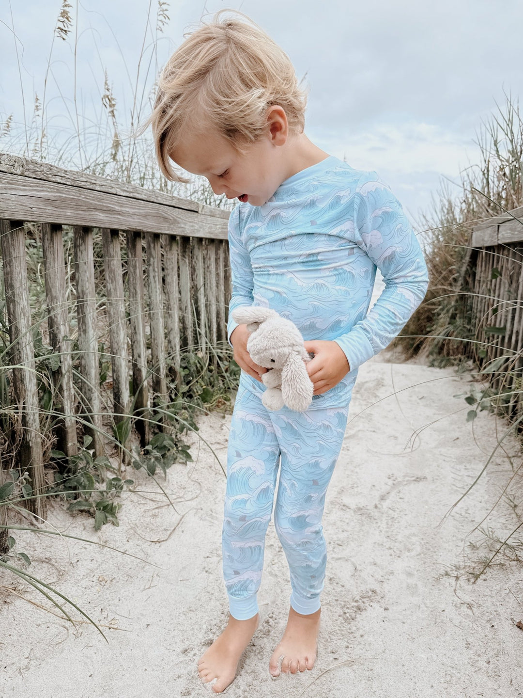 Ocean Dreamers Bamboo Pajamas - Two Piece - Tuck & Char Co.
