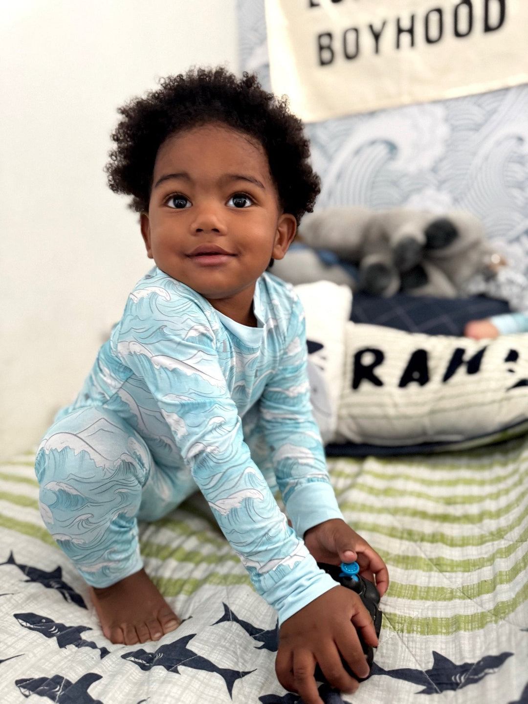 Ocean Dreamers Bamboo Pajamas - Two Piece PRE - ORDER - Tuck & Char Co.