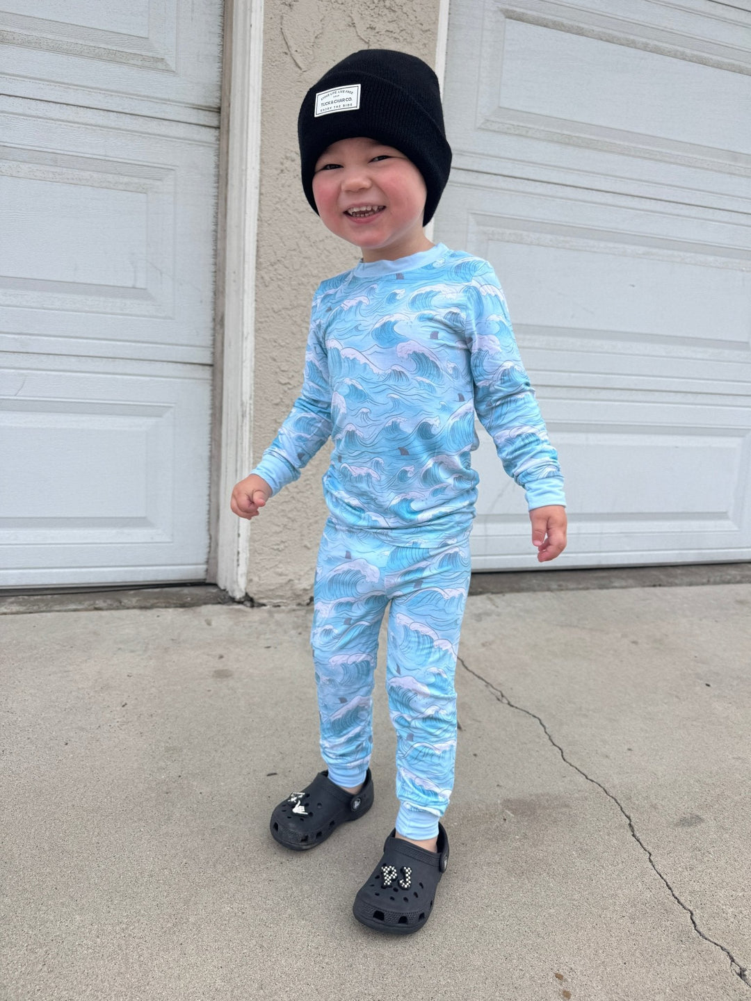 Ocean Dreamers Bamboo Pajamas - Two Piece PRE - ORDER - Tuck & Char Co.