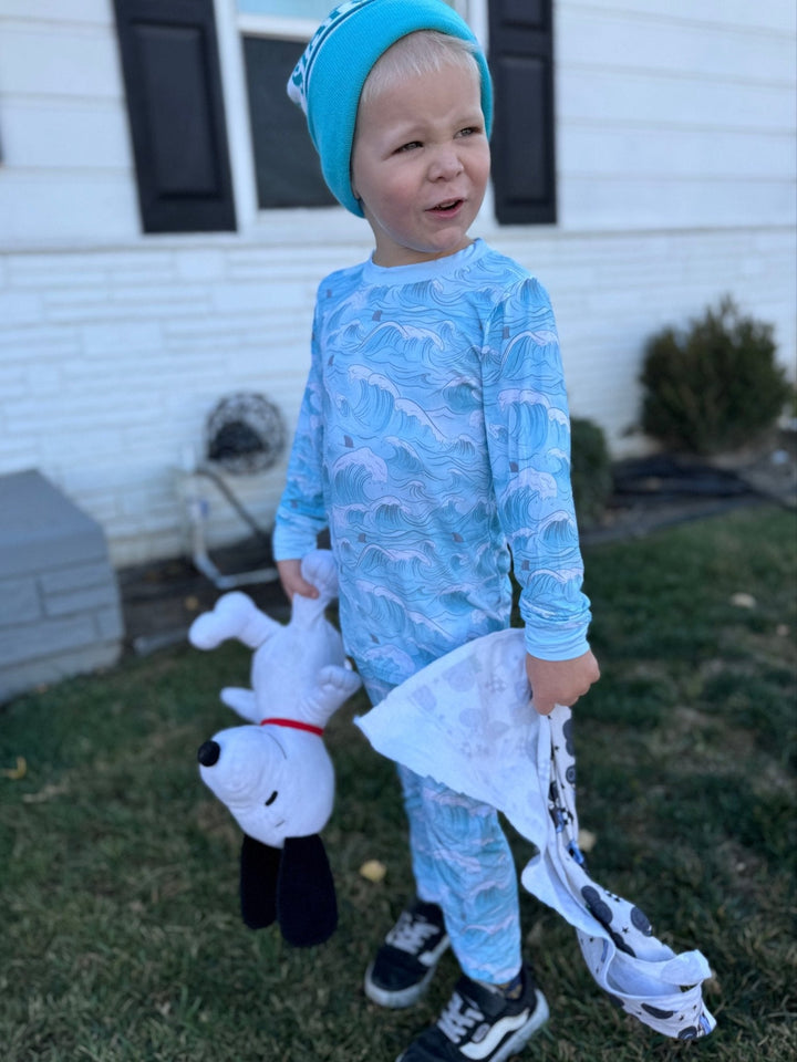 Ocean Dreamers Bamboo Pajamas - Two Piece PRE - ORDER - Tuck & Char Co.