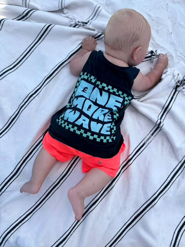 One More Wave Denim Navy Tank Top - Tuck & Char Co.