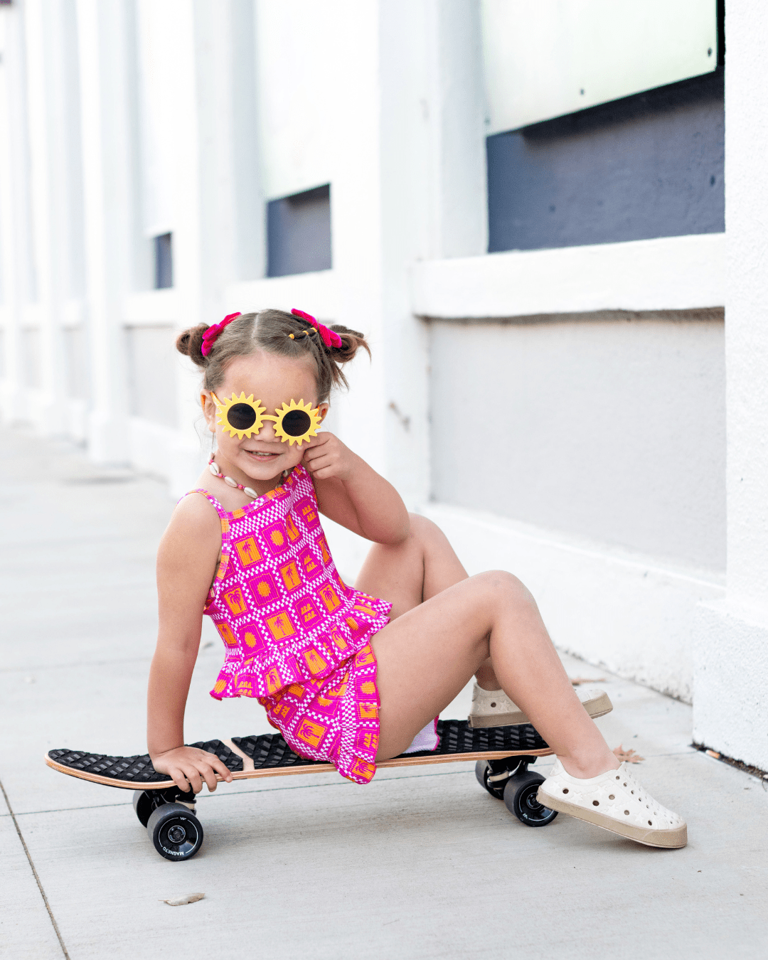 Palms & Frills Girls Two Piece Set - Tuck & Char Co.