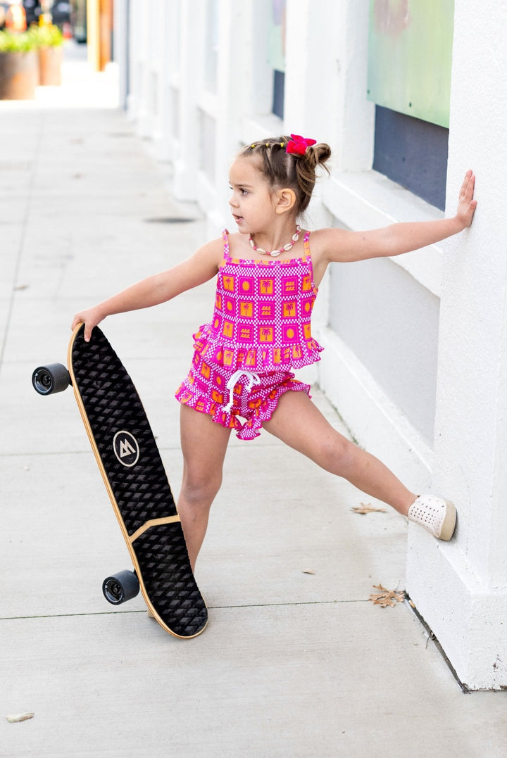 Palms & Frills Girls Two Piece Set - Tuck & Char Co.