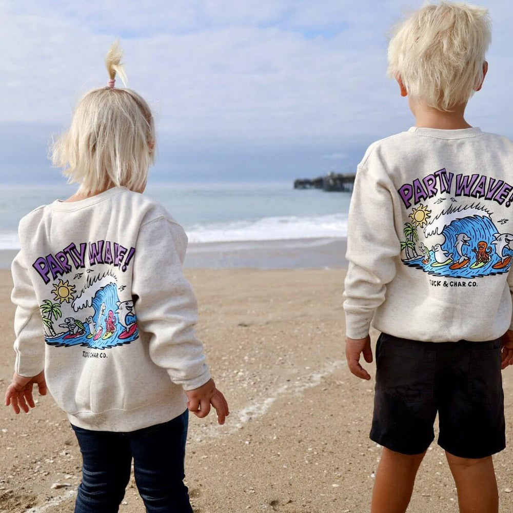 Party Wave - Crewneck Sweatshirt - Tuck & Char Co.