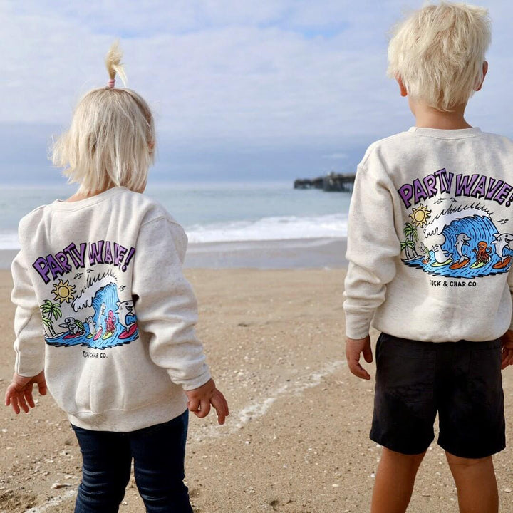 Party Wave - Crewneck Sweatshirt - Tuck & Char Co.
