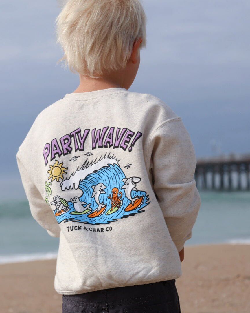 Party Wave - Crewneck Sweatshirt - Tuck & Char Co.