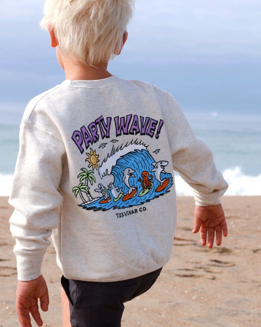 Party Wave - Crewneck Sweatshirt - Tuck & Char Co.