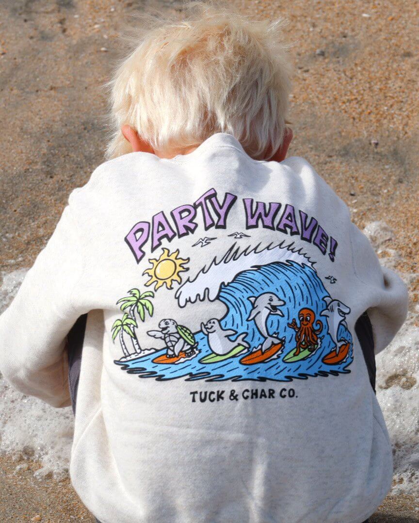 Party Wave - Crewneck Sweatshirt - Tuck & Char Co.