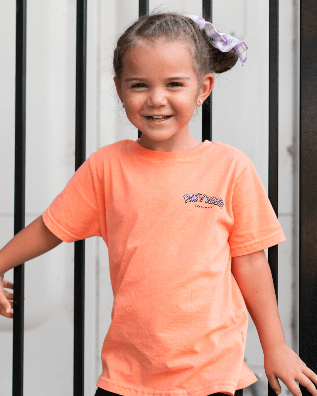 Party Wave T-Shirt - Orange - Tuck & Char Co.
