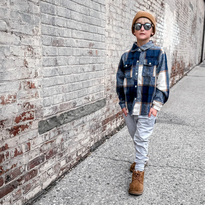 Playa Hermosa Azul - Flannel - Tuck & Char Co.