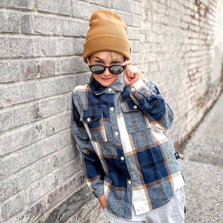 Playa Hermosa Azul - Flannel - Tuck & Char Co.