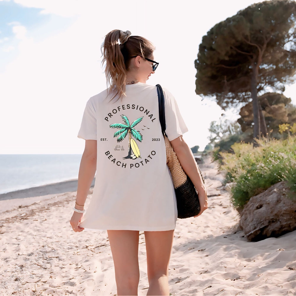 Professional Beach Potato Adult T-Shirt - Tuck & Char Co.