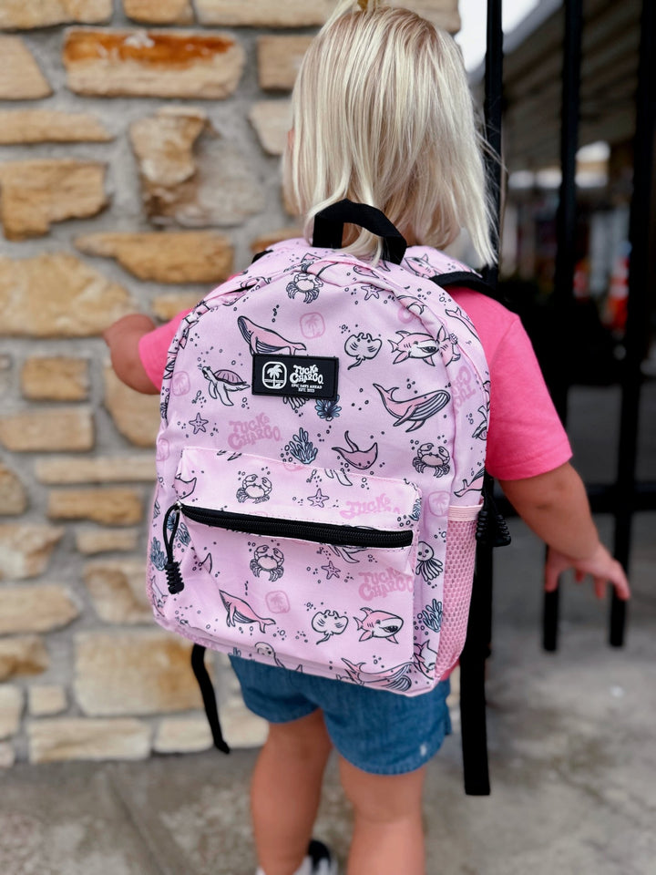 Rad Sea Crew Backpack - Mid Size - Pink - Tuck & Char Co.