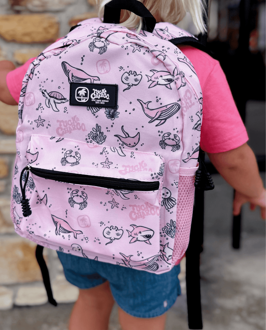 Rad Sea Crew Backpack - Mid Size - Pink - Tuck & Char Co.