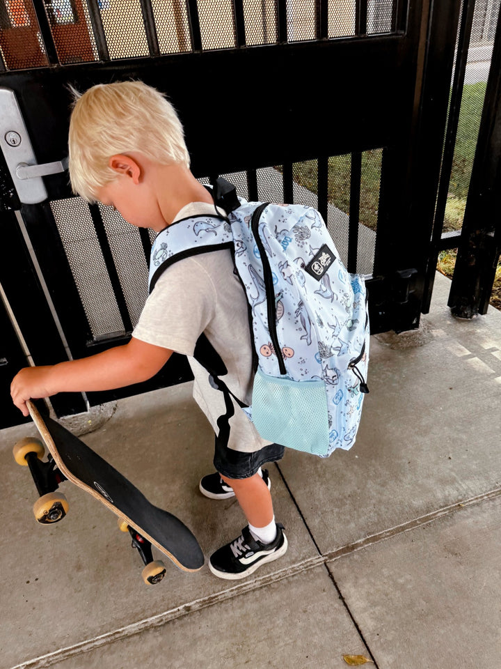 Rad Sea Crew Backpack Standard Size - Blue - Tuck & Char Co.
