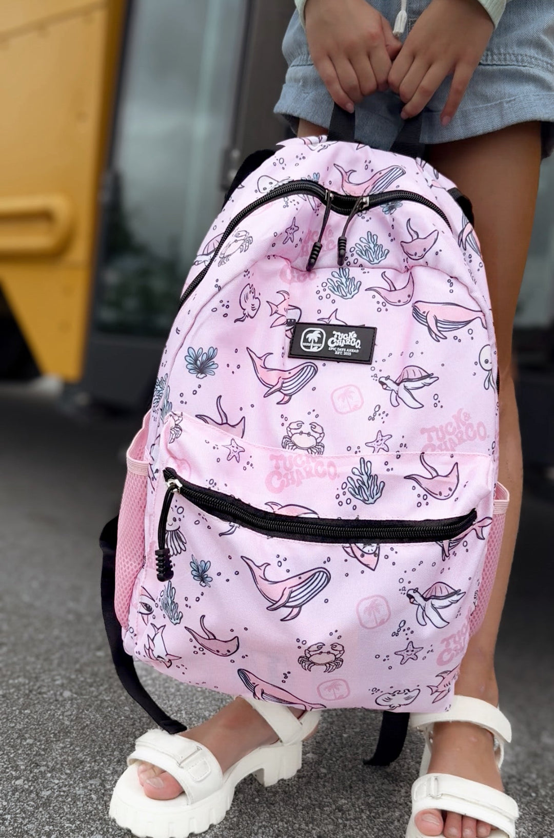 Rad Sea Crew Backpack Standard Size - Pink - Tuck & Char Co.