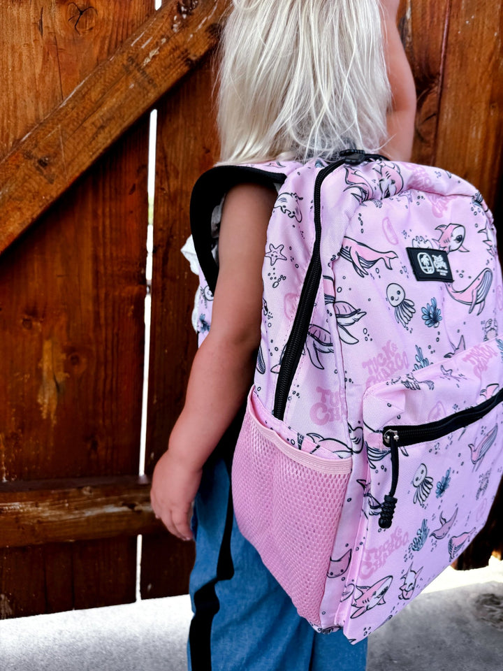 Rad Sea Crew Backpack Standard Size - Pink - Tuck & Char Co.