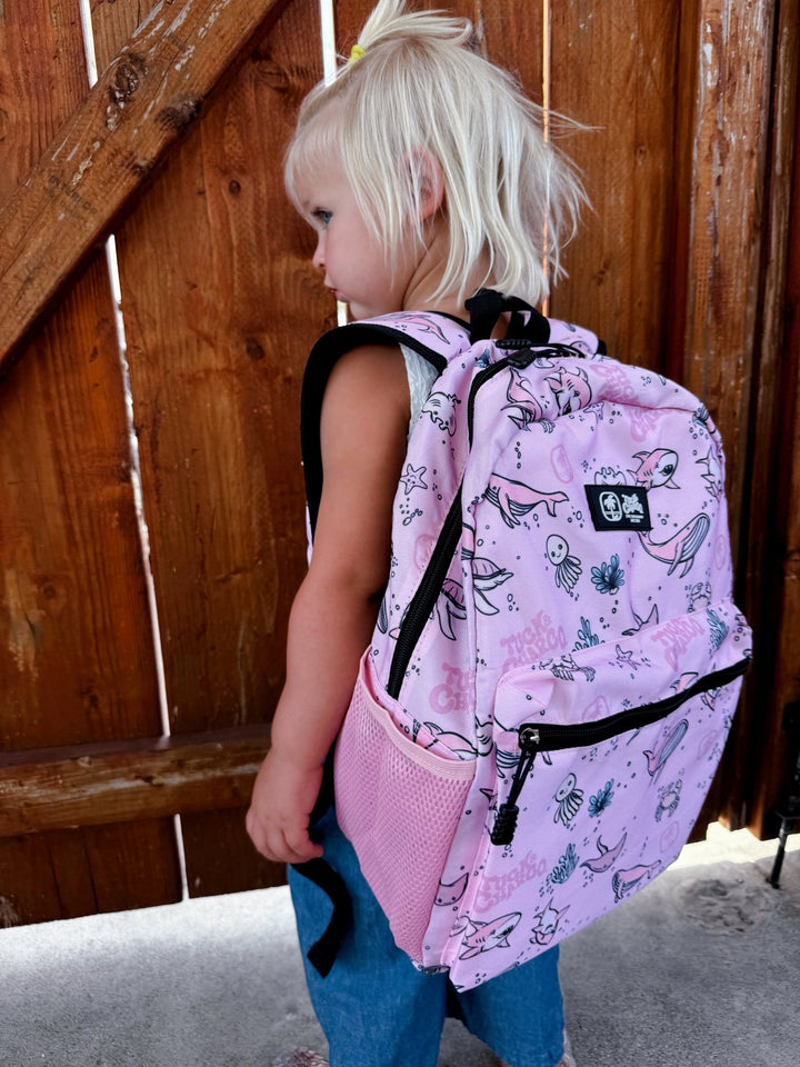 Rad Sea Crew Backpack Standard Size - Pink - Tuck & Char Co.