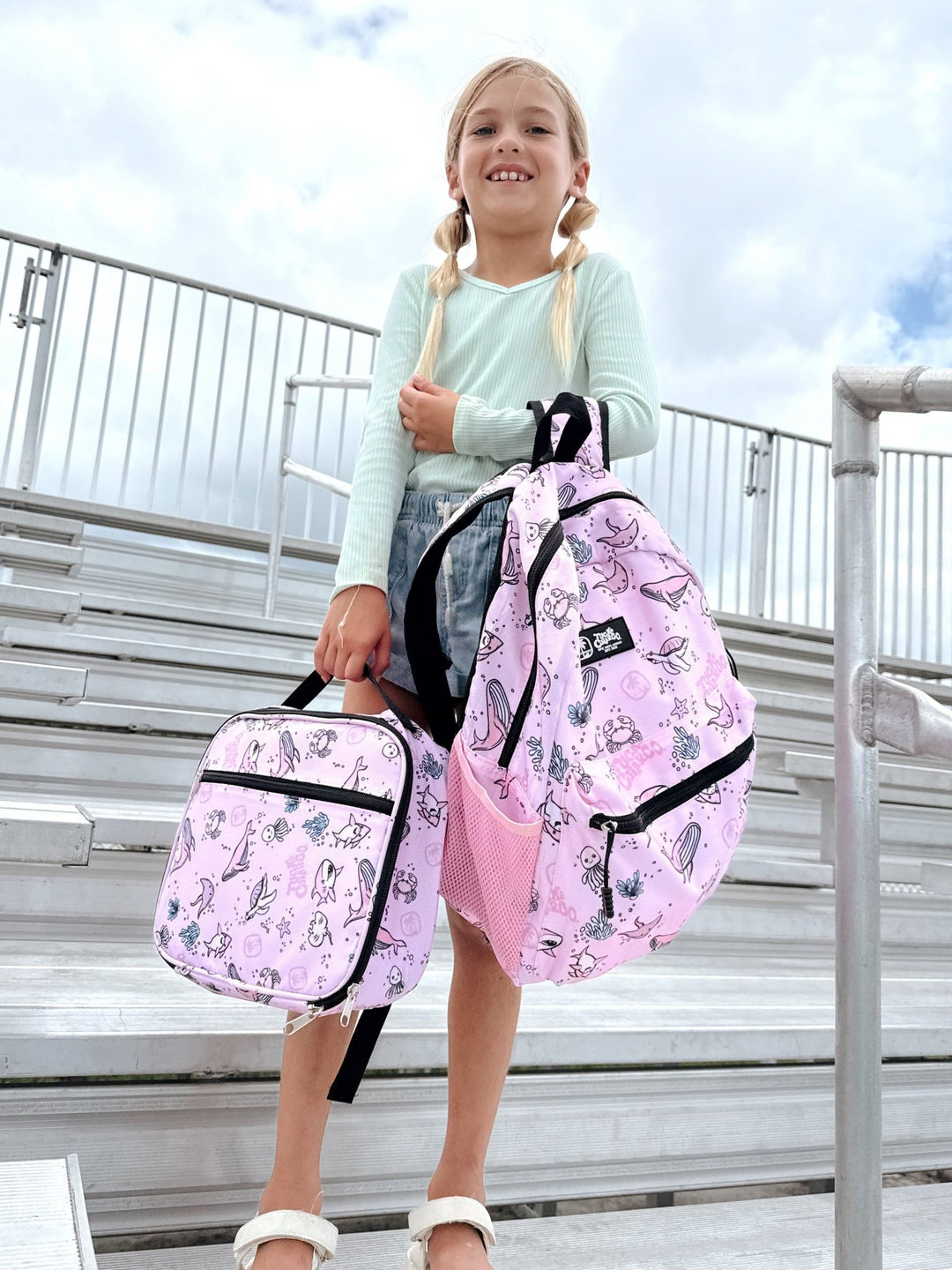 Rad Sea Crew Backpack Standard Size - Pink - Tuck & Char Co.