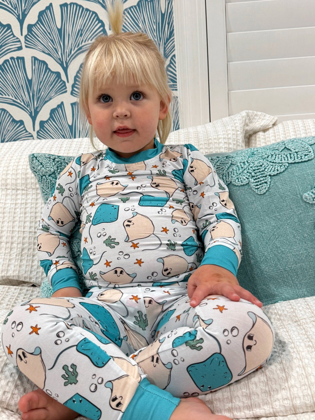 Resting Rays Stingray Kids PJ Two - Piece - Tuck & Char Co.